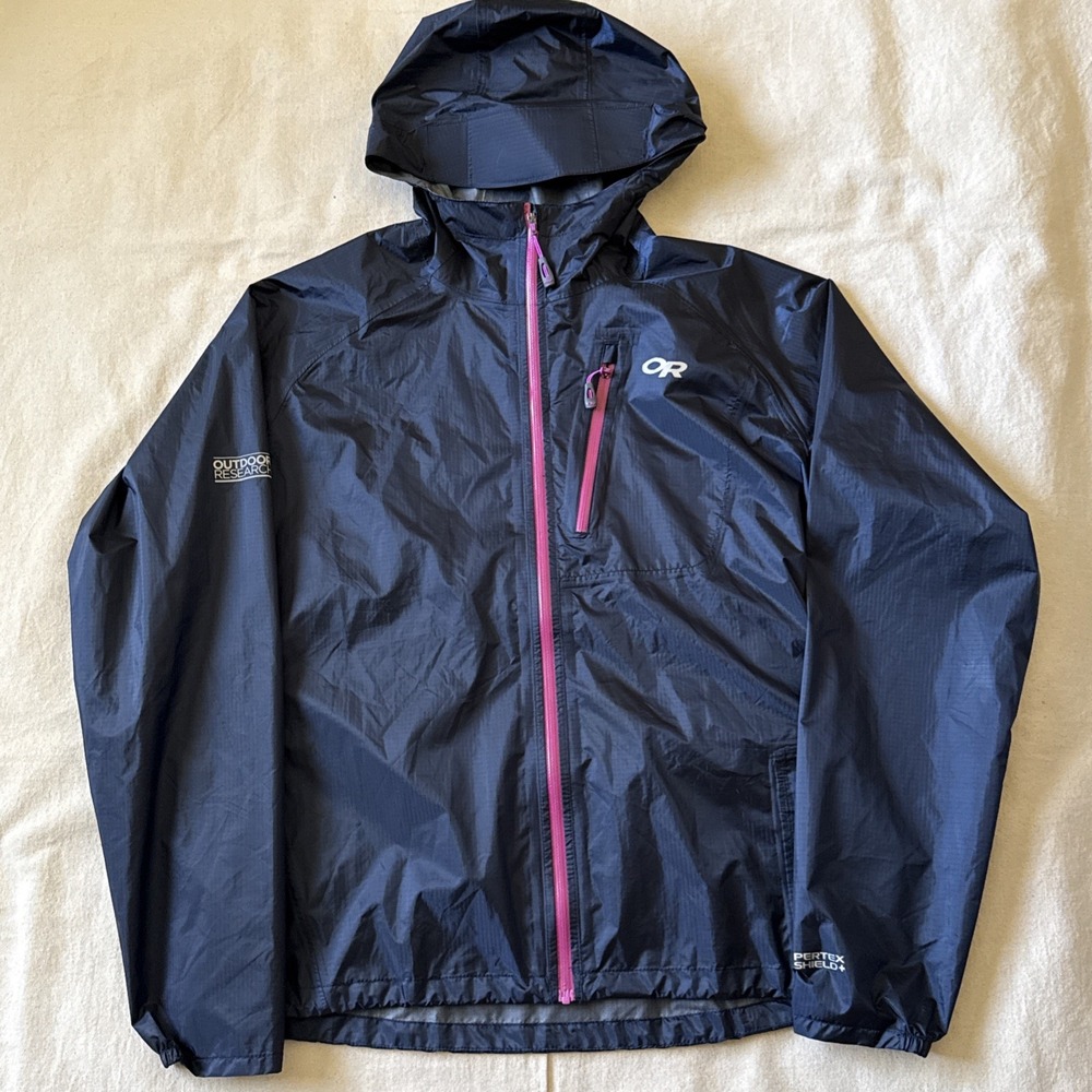 Outdoor Research Women's Helium II Ultralight Rain Jacket Packable Sz M NWOT